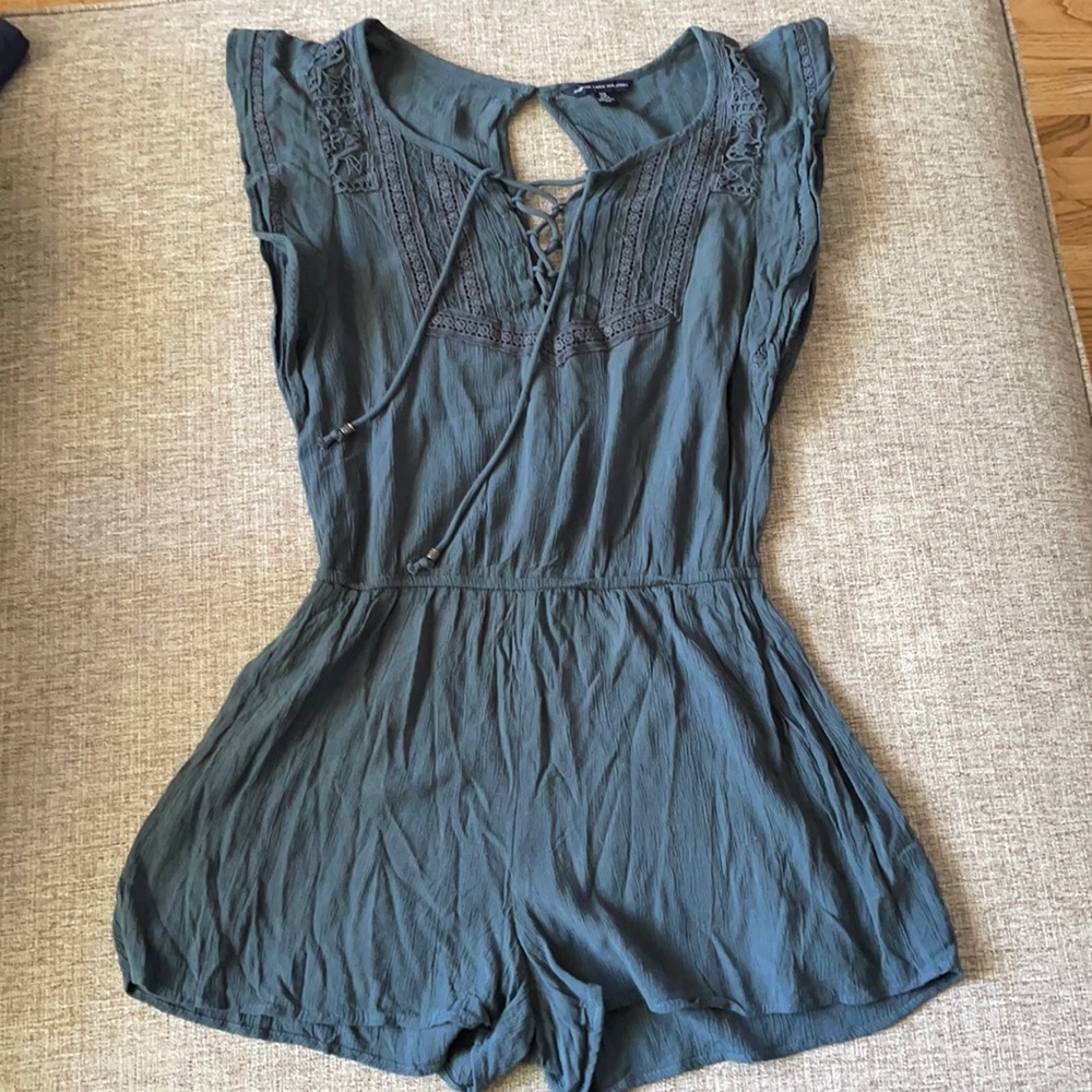 Embroidered Romper
